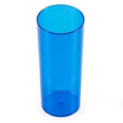 Copo long drink leitoso e neon - azul - 225286