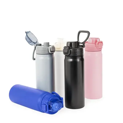 Garrafa térmica com capacidade para até 680ml. Feita em inox 304, possui estrutura de parede dupl...