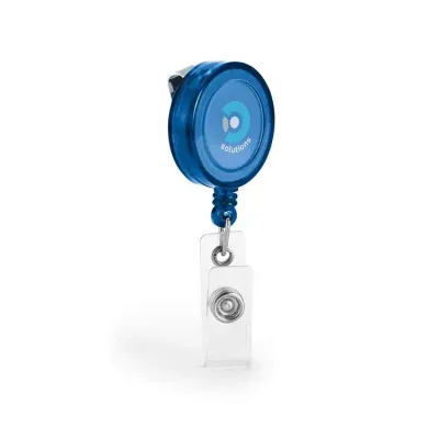 Porta crachá azul com clipe metálico - 1528005
