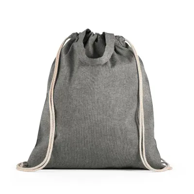 Sacola tipo mochila com algodão cinza - 1710225