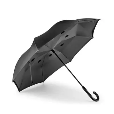 Guarda-chuva reversível com cabo em meta. - 815597