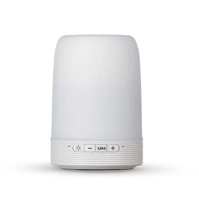 Caixa de som multimídia com porta caneta e luminária