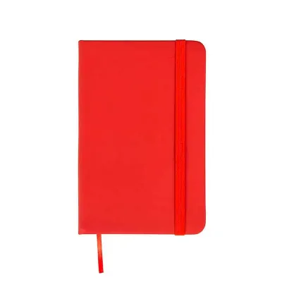 Caderneta emborrachada personalizada vermelha