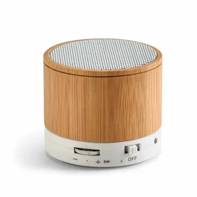 Caixa de som Personalizada com microfone Bambu