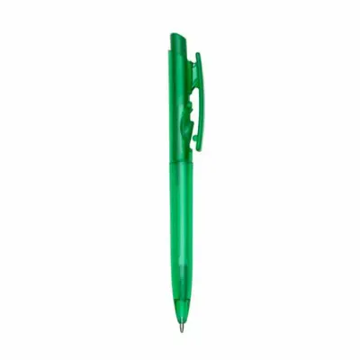 Caneta plástica translúcida na cor verde - 798938