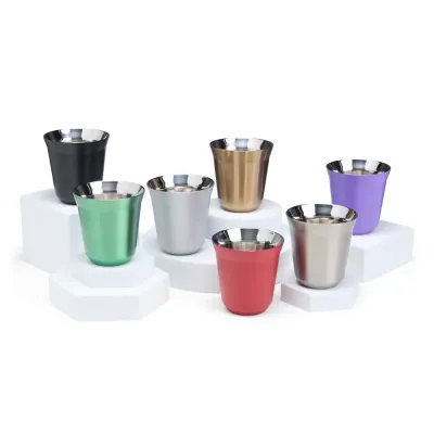 Copo Inox Parede Dupla 150ml | Cores