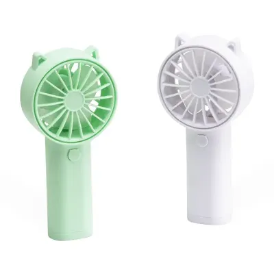 Mini Ventilador Personalizado - verde e branco - 1736235