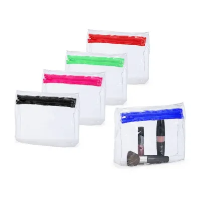 Nécessaire PVC com ziper - opções de cores