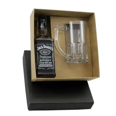 Kit WhiskyKit whisky Jack Daniels 375ml com 1 caneca de vidro