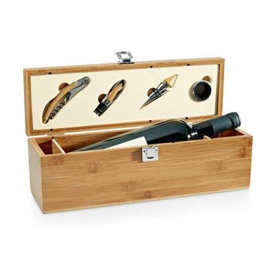 Kit vinho em bambu e zinco - 1670565