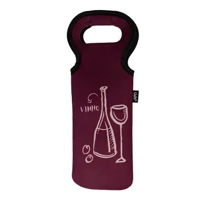Bolsa térmica de vinho personalizada,