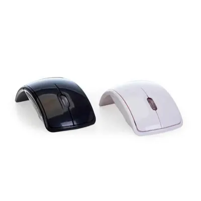 Mouse wireless preto e branco 