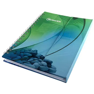 Caderno com fechamento em imã