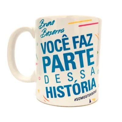 Caneca de cerâmica personalizada