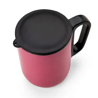 Caneca Inox Parede Dupla 250 ml - vermelha - 1523134