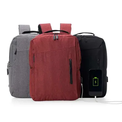 Mochila de Nylon USB 21L - 3 cores - 1523192