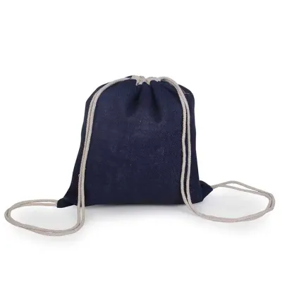 Mochila Saco de Juta azul
