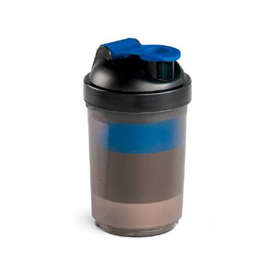 Coqueteleira Shaker preto com detalhes em azul