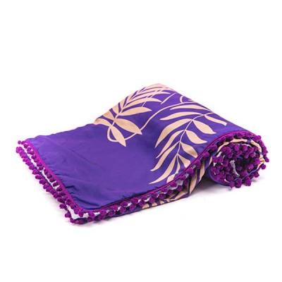 Canga toalha com detalhes em pompom - 1070267