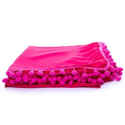 Canga em tecido 100% viscose na cor rosa - 1642591