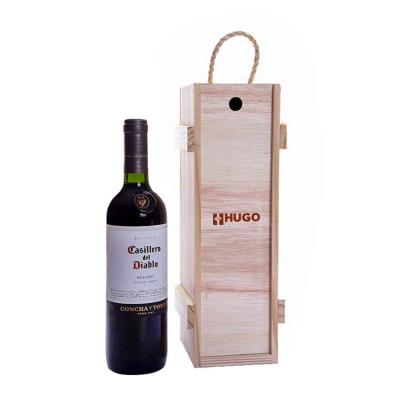 Porta vinho em madeira personalizada