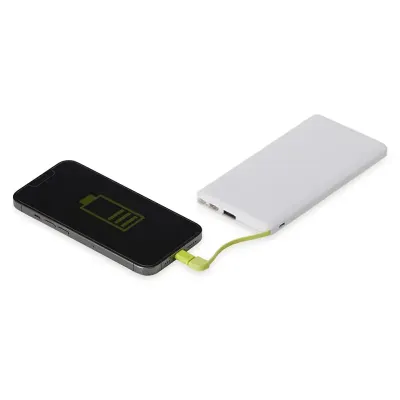 Carregador portátil plástico com 10.000mAh e indicador led de bateria - 1780957