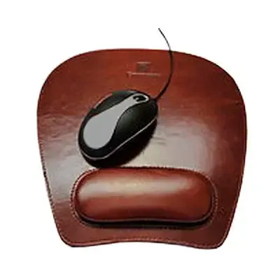 Mouse Pad ergonômico couro legítimo ou sintético