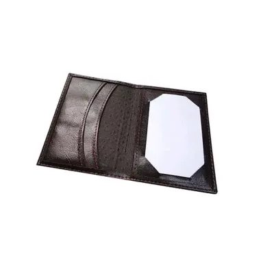 Porta-cartão de couro ou sintético personalizado