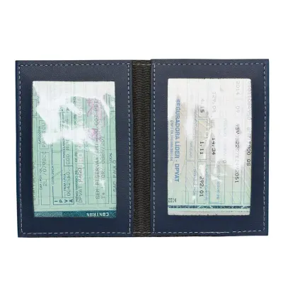 Porta Documento com dois bolsos com visor plástico  - 208532