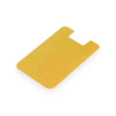 Porta cartões para smartphone com autocolante na cor amarela - 419674