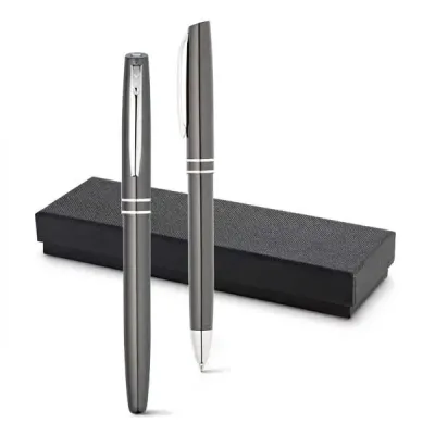 Kit caneta Alumínio com estojo - 238398