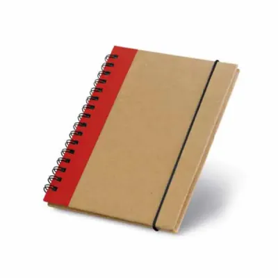 Caderno capa dura na cor vermelho - 242200
