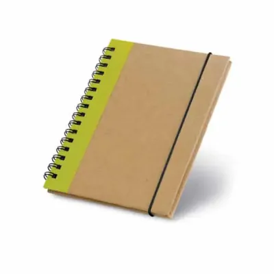 Caderno capa dura na cor amarelo - 242201
