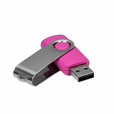 Pen Drive SM Giratório de Metal 8GB cor rosa - 241700