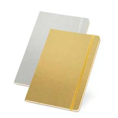 Caderno na cor prata e dourado - 605405