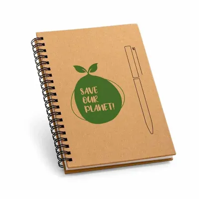 Caderno com imã na capa para caneta