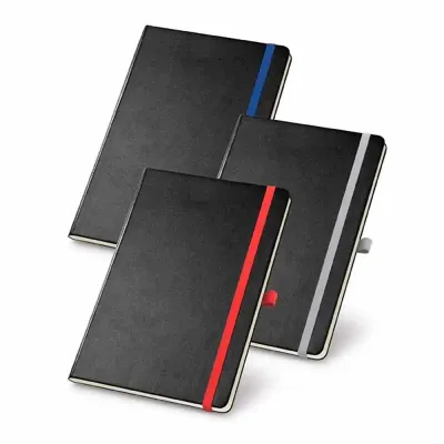 Caderno capa dura em sintético 