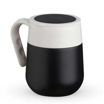 Caneca Térmica Inox 500ml com Display LED preta