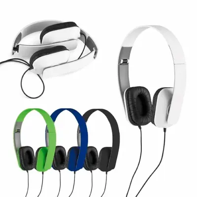 Fone de ouvido personalizado nas cores branco, verde, azul e preto - 1226593