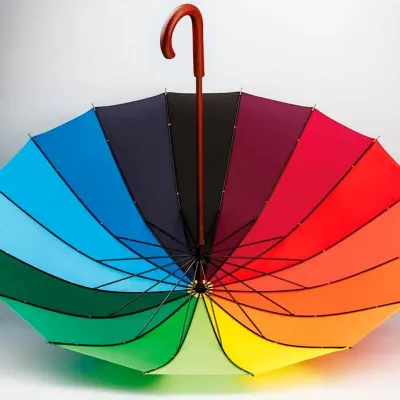 Guarda-chuva parte interna multicolorida - 1223711