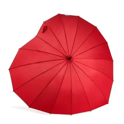 Guarda-chuva em Nylon vermelho  - 1223619