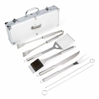 Kit churrasco personalizado em maleta de alumínio - 1225963