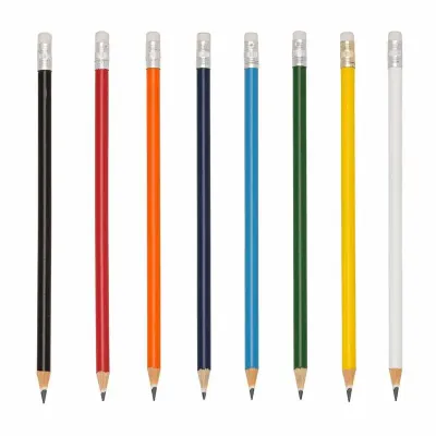 Lápis resinado colorido com borracha - 1226166