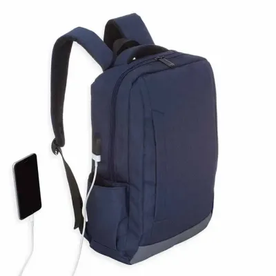 Mochila de nylon com compartimento principal com bolso para notebook