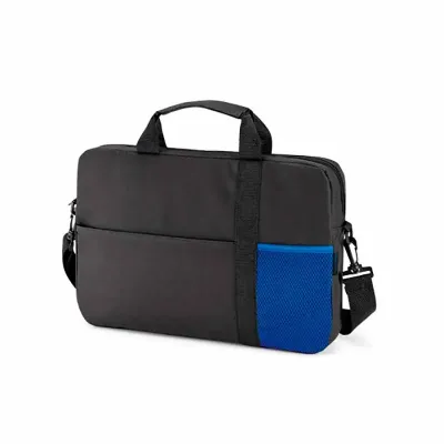 Pasta para notebook personalizada com bolso frontal com fecho e bolso em tela