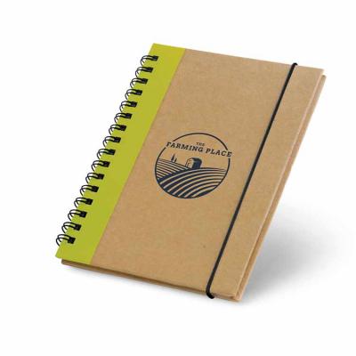 Caderno capa dura e elástico A6 personalizado