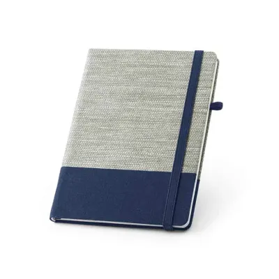 Caderno A5 capa dura  com detalhe azul - 1513766