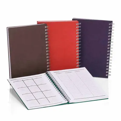 Caderno capa dura - 3 cores