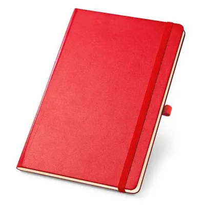 Caderno B6 com capa dura vermelha - 1514209