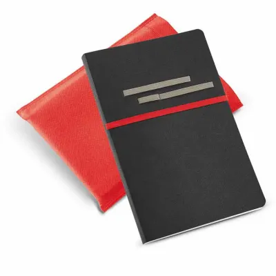Caderno A5 em sintético vermelho
